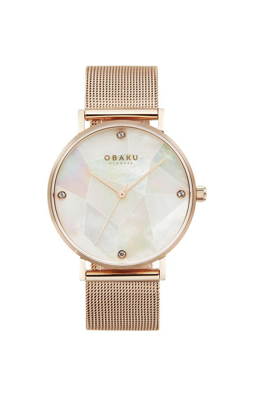 Obaku Denmark
Mosaik Rose 37 mm Silver Dial Stainless Steel Analogue Watch for Women - V268LXVWMV