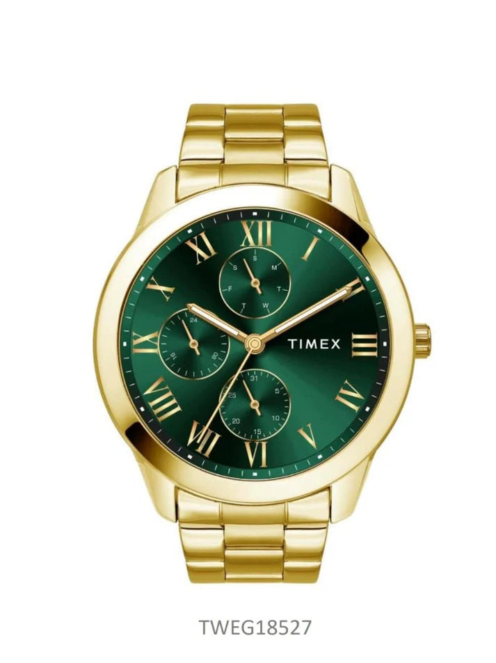 Timex Men Green Round Dial Analog Watch