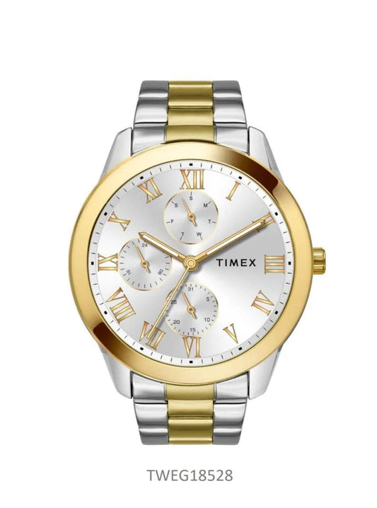 Timex Men Silver Round Dial Analog Watch