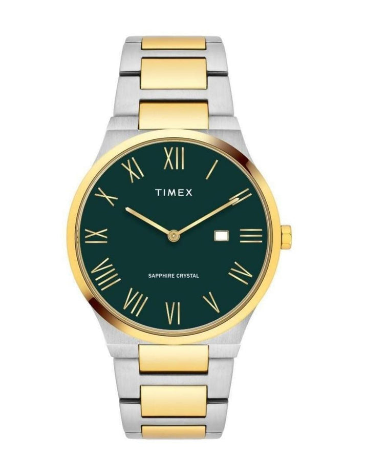 Timex Green Dial Stainless Steel bracelet Men's Watch - TWEG23609