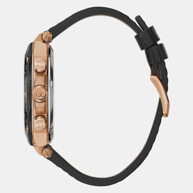 SPIRIT SPORT Men Quartz Black Dial Chronograph Leather Watch Y81004G2MF