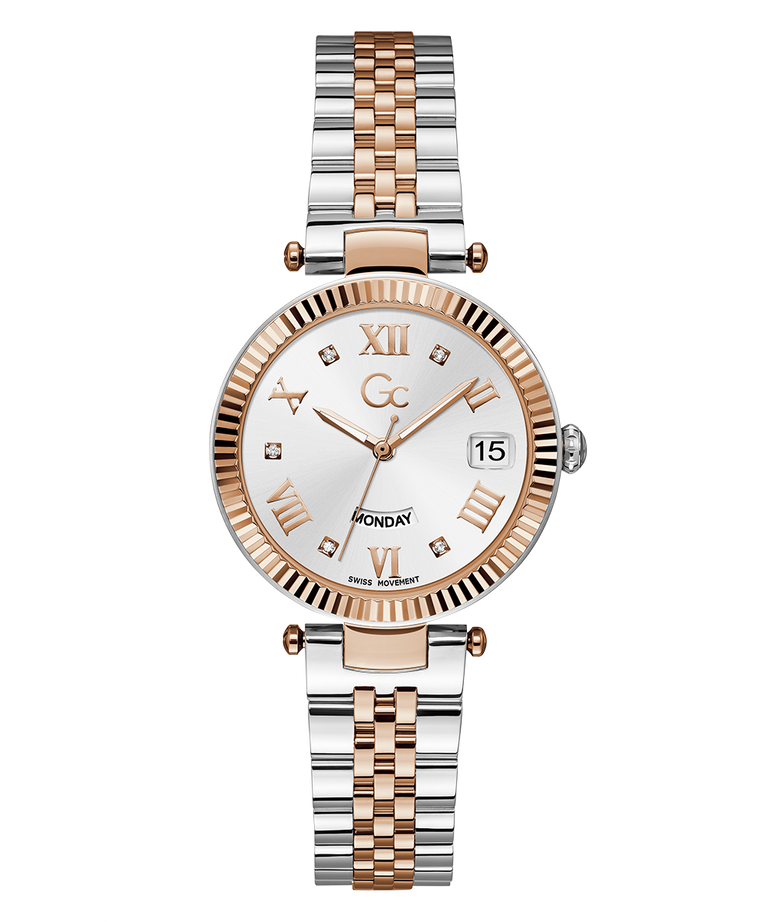 Guess Collection Flair White Round Dial Analog Women Watch Z01003L1MF