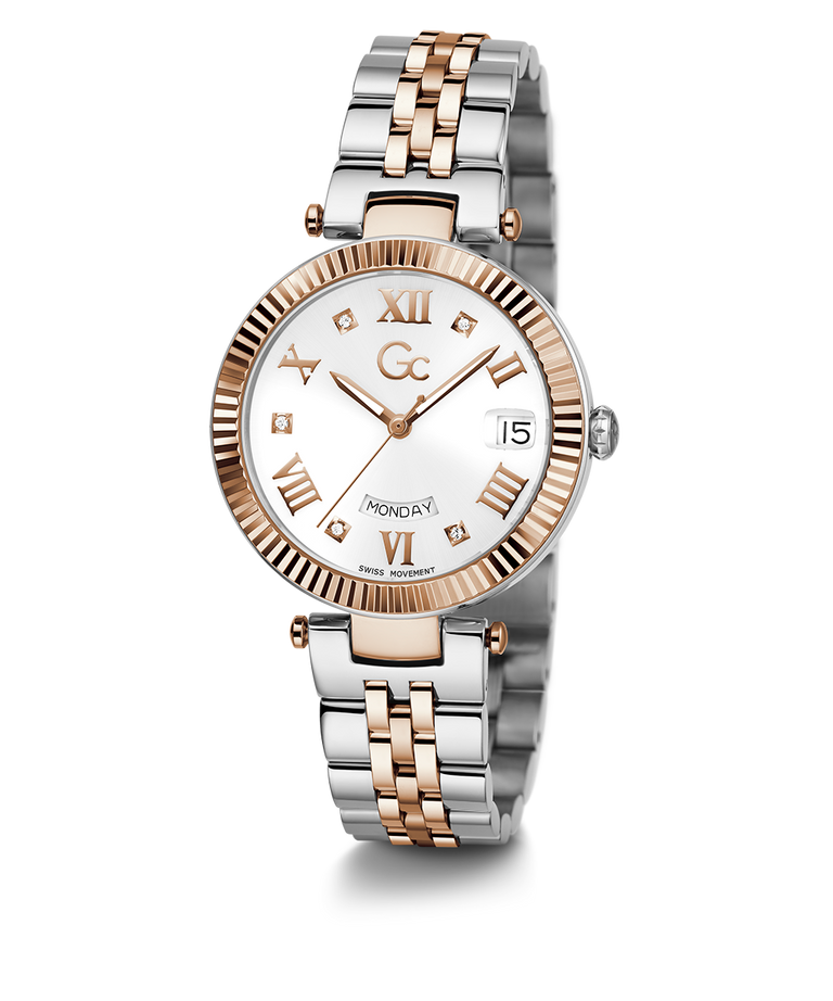 Guess Collection Flair White Round Dial Analog Women Watch Z01003L1MF