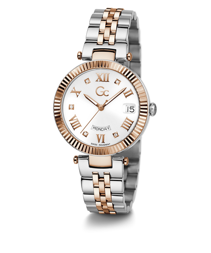 Guess Collection Flair White Round Dial Analog Women Watch Z01003L1MF