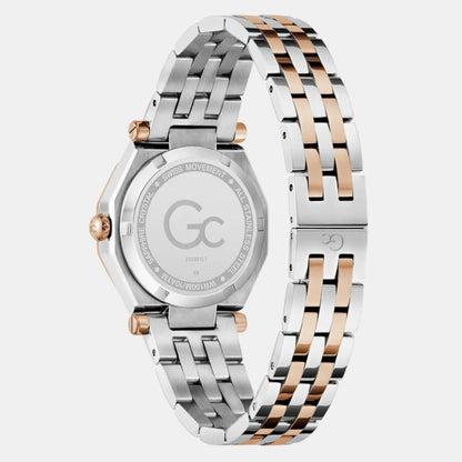 Gleam Women Quartz White Dial Analog Stainless Steel Watch Z55001L7