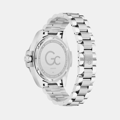 Bolt Men Quartz Black Dial Analog Stainless Steel Watch Z60003G2