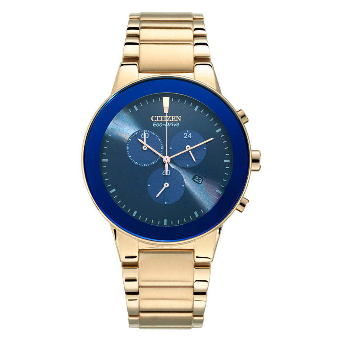 Citizen Eco-Drive Gents Watch Blue Dial - AT2243-87L
