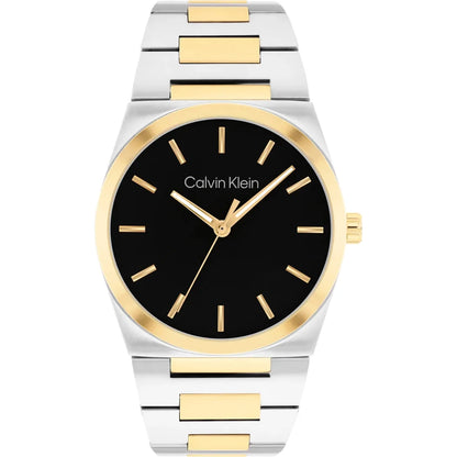 Empower Men Quartz Black Dial Analog Stainless Steel Watch 25200544