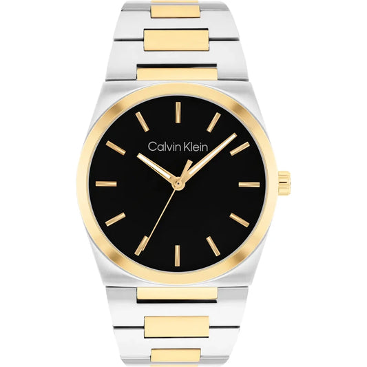 Empower Men Quartz Black Dial Analog Stainless Steel Watch 25200544