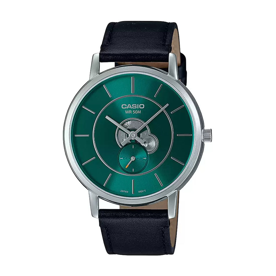 Casio Enticer Leather Band Men's Watch Mineral Glass, MTP-B130L-3AVDF-A2132
A2132