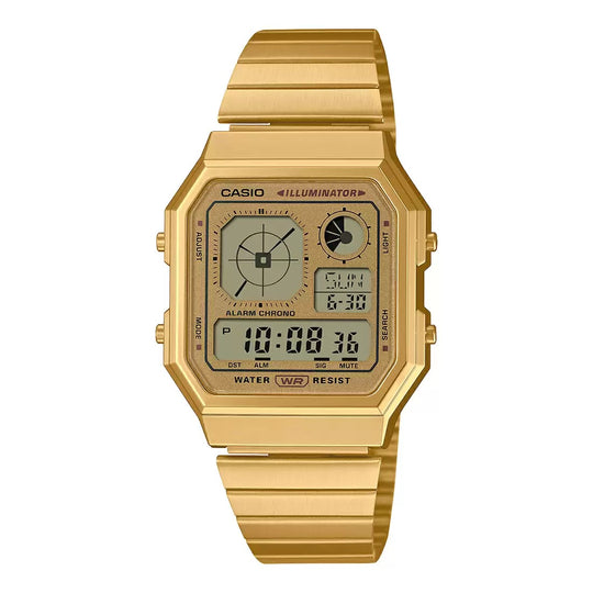Casio Vintage Digital Unisex's Watch, A130WEG-9ADF-D390