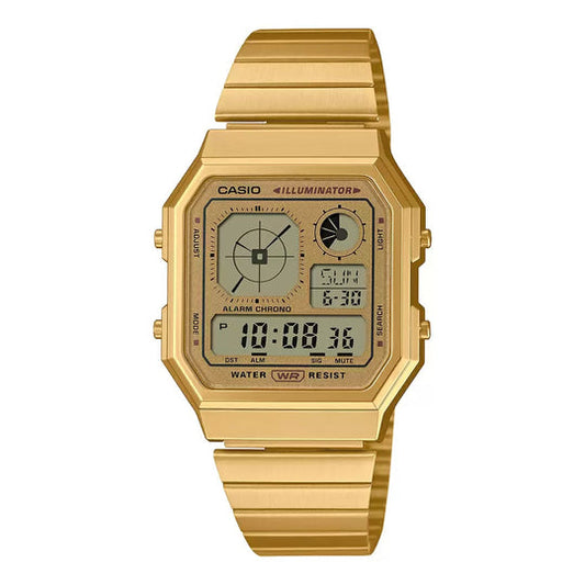 Casio Vintage Digital Unisex's Watch, A130WEG-9ADF-D390