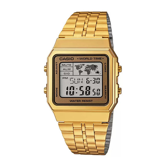 Casio Vintage Gold Digital Countdown Timer, A500WGA-9DF-D134