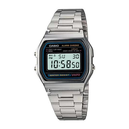 Casio Vintage Silver Digital Alarm, A-158WA-1Q-D011
D011
