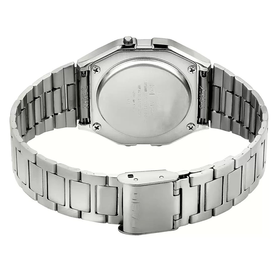 Casio Vintage Silver Digital Alarm, A-158WA-1Q-D011
D011