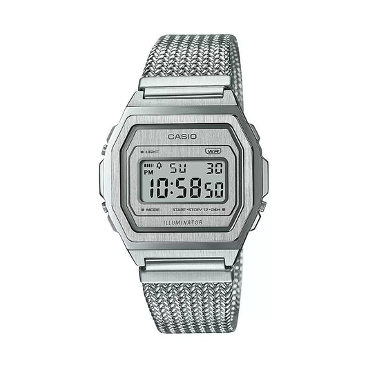 Casio Vintage Silver European Vintage Unisex Watch Alarm, A1000MA-7DF-D278
D278