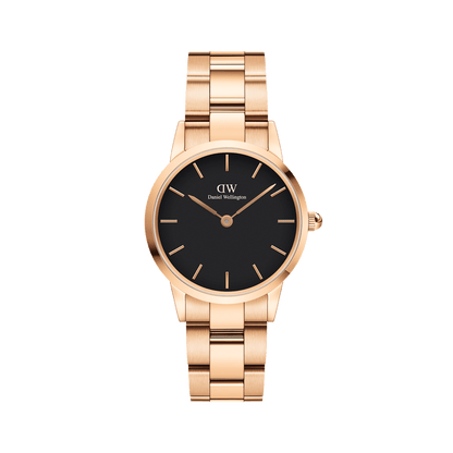 Iconic Link Black Rose Gold
