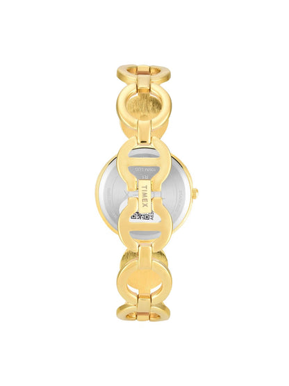 Women Quartz Champagne Dial Analog Brass Watch TWTL16402T