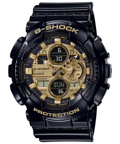 Casio G-Shock Black Analog-Digital 1/1000-second stopwatch, GA-140GB-1A1DR-G1021