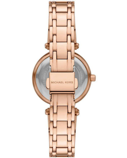 Women Quartz White Dial Analog Stainless Steel Watch MK4893