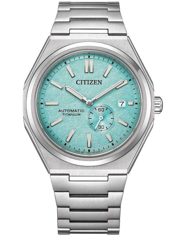 Citizen NJ0180-80M Automatic Men's Watch Titanium 10 Bar Analogue Date Silver, bracelet