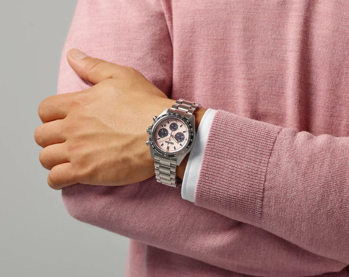 Prospex Speedtimer in Pale Pink