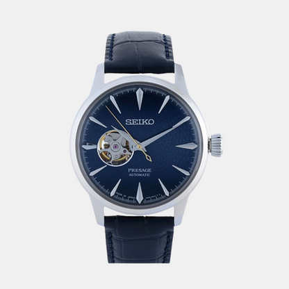 Presage Men Automatic Blue Dial Analog Leather Watch SSA405J1