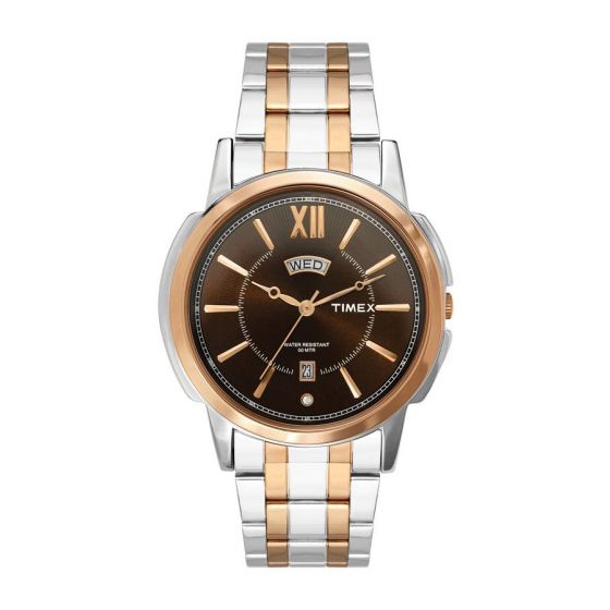 Timex TW000U312 Brown Metal Analog Watch for Men