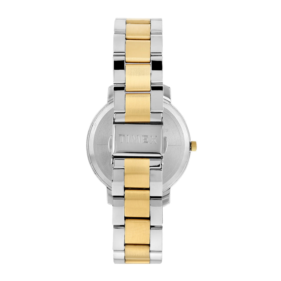 Timex Men Gold Round Dial Analog Watch