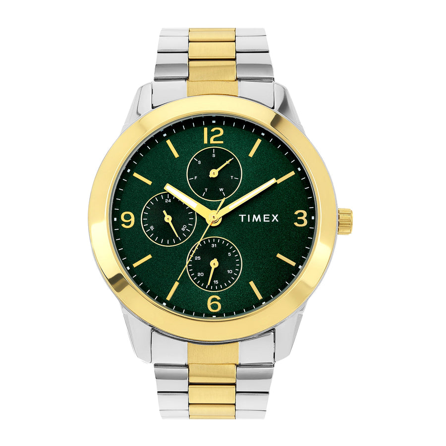 Timex Men Green Round Dial Analog Watch