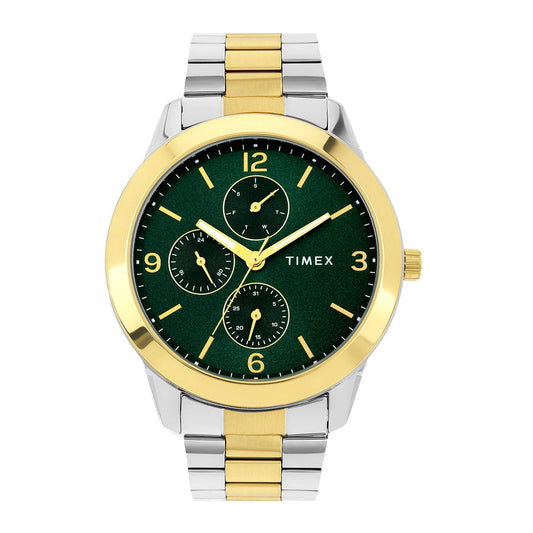 Timex Men Green Round Dial Analog Watch