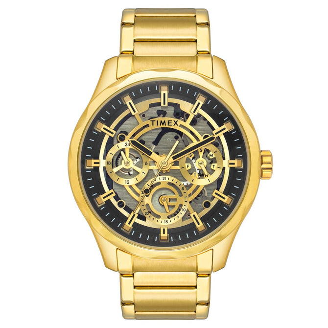 Timex Men Black Round Dial Analog Watch