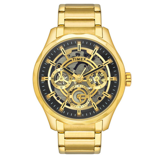 Timex Men Black Round Dial Analog Watch