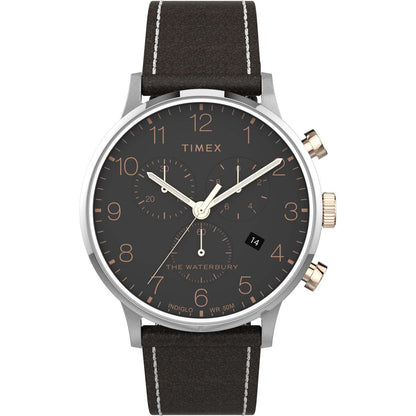 Timex Heritage Collection Men's Quartz Analog Stainless Steel Dial Round Case Stainless-Steel Function Watch -TW2T71500UJ