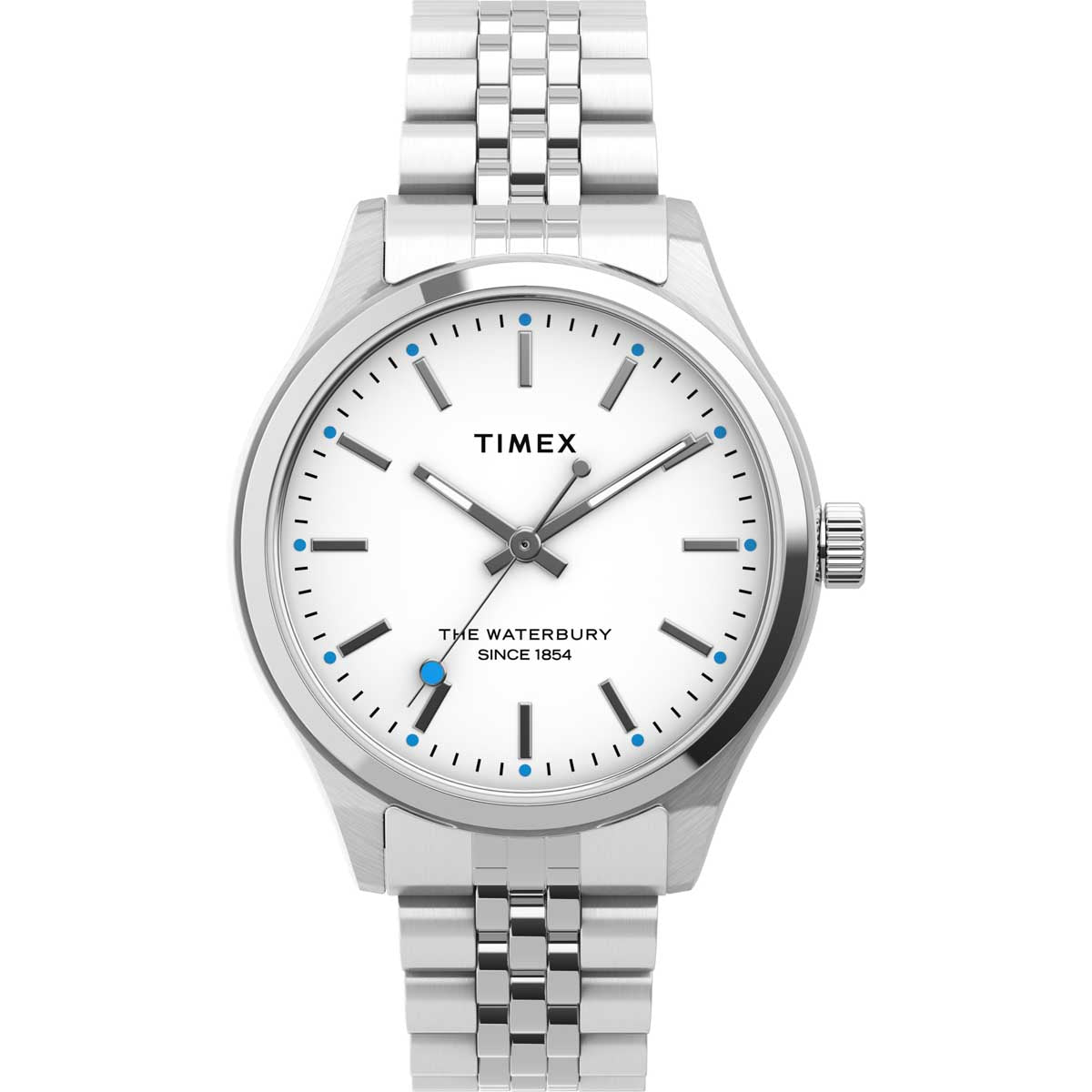 Timex Heritage Collection Women's Quartz Analog Stainless Steel Dial Round Case Stainless-Steel Function Watch -TW2U23400UJ