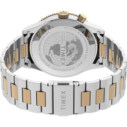 Waterbury Traditional GMT 39mm Stainless Steel Bracelet Watch