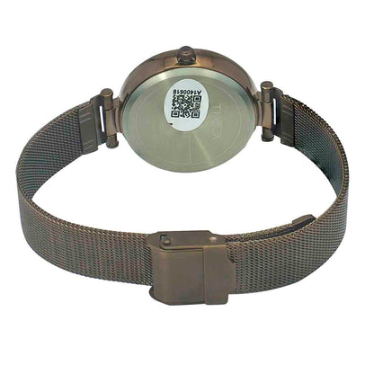 Timex Fashion Women's Brown Dial Round Case 3 Hands Function Watch -TWEL11825