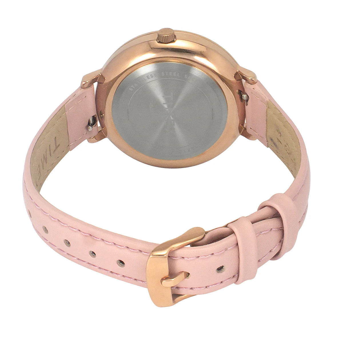 Timex Fashion Women's Pink Dial Round Case 3 Hands Function Watch -TWEL14707
